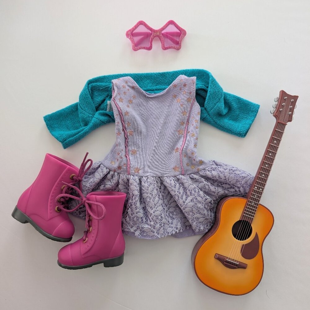 Our Generation Melodies and Memories Outfit Set with Guitar